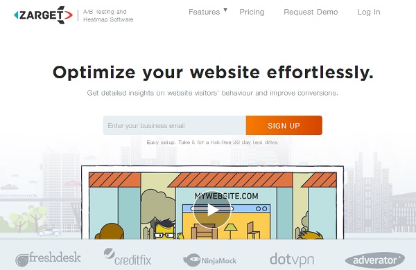 网站转化率优化工具Zarget完成600万美元A轮融资