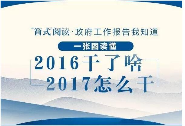 图说 | 一张图带你看懂2017年政府工作报告