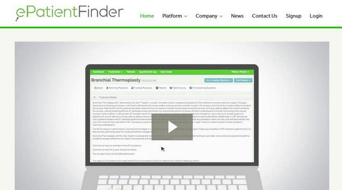 临床实验；医疗科技平台；ePatientFinder；融资