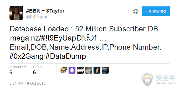 数据存储服务；MBS；黑客袭击；信息泄露