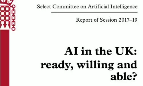 深度解读英国议会人工智能报告十大热点
